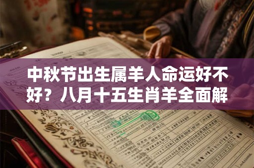 中秋节出生属羊人命运好不好？八月十五生肖羊全面解析！