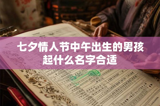 七夕情人节中午出生的男孩起什么名字合适