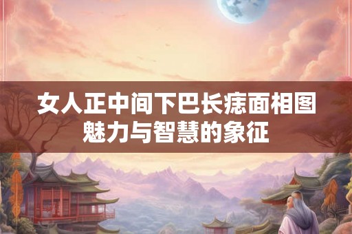 女人正中间下巴长痣面相图魅力与智慧的象征