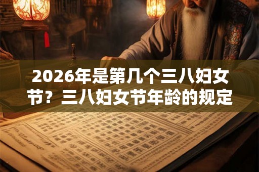 2026年是第几个三八妇女节？三八妇女节年龄的规定