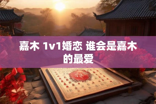 嘉木 1v1婚恋 谁会是嘉木的最爱