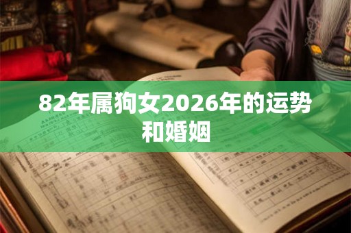 82年属狗女2026年的运势和婚姻 82年属狗女2026年的运势和婚姻