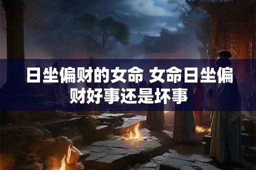 日坐偏财的女命 女命日坐偏财好事还是坏事 日坐偏财的女命 女命日坐偏财好事还是坏事