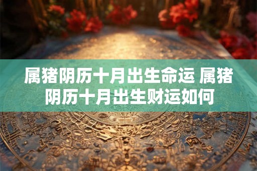 属猪阴历十月出生命运 属猪阴历十月出生财运如何 属猪阴历十月出生命运 属猪阴历十月出生财运如何