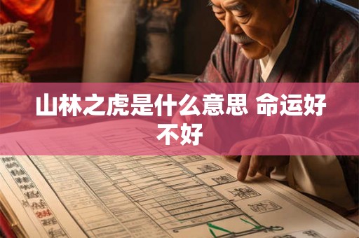 山林之虎是什么意思 命运好不好