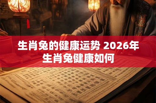生肖兔的健康运势 2026年生肖兔健康如何