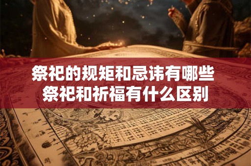 祭祀的规矩和忌讳有哪些 祭祀和祈福有什么区别 祭祀的规矩和忌讳有哪些 祭祀和祈福有什么区别