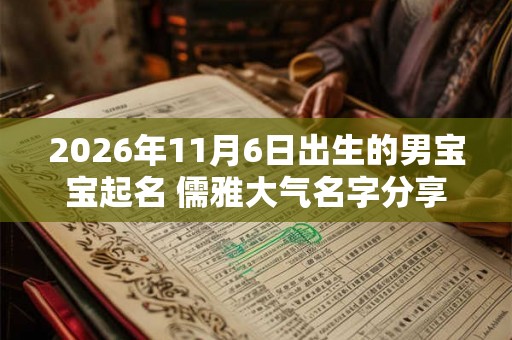 2026年11月6日出生的男宝宝起名 儒雅大气名字分享