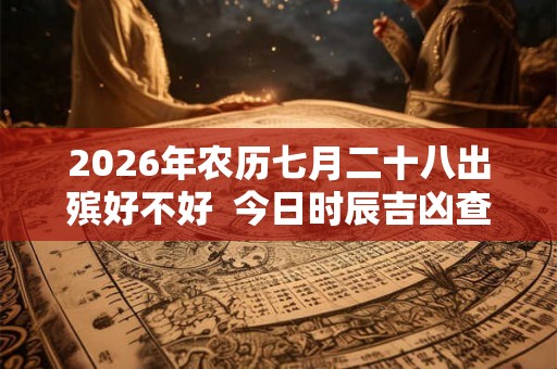 2026年农历七月二十八出殡好不好  今日时辰吉凶查询