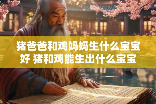 猪爸爸和鸡妈妈生什么宝宝好 猪和鸡能生出什么宝宝