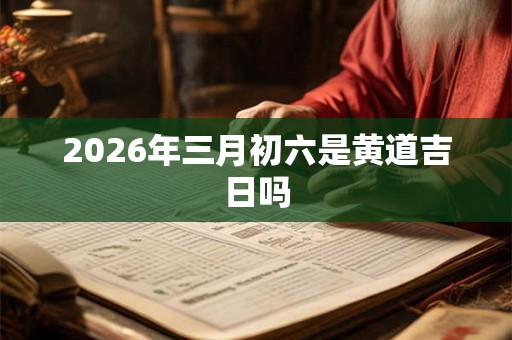 2026年三月初六是黄道吉日吗