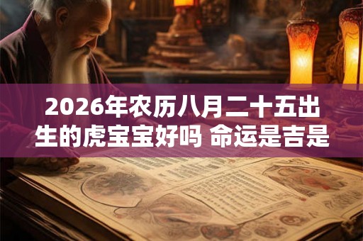 2026年农历八月二十五出生的虎宝宝好吗 命运是吉是凶