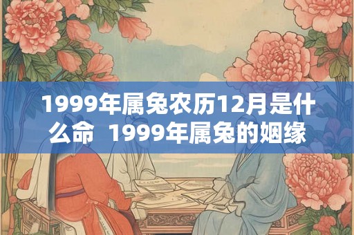 1999年属兔农历12月是什么命  1999年属兔的姻缘