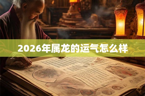 2026年属龙的运气怎么样