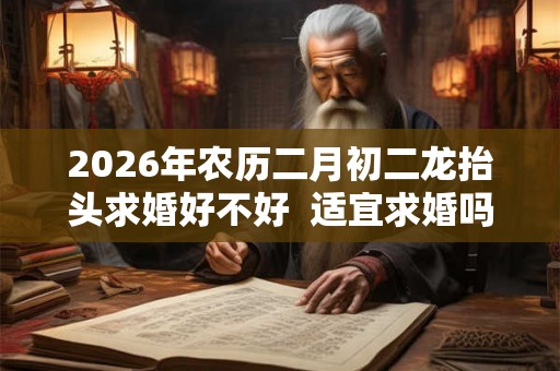 2026年农历二月初二龙抬头求婚好不好  适宜求婚吗