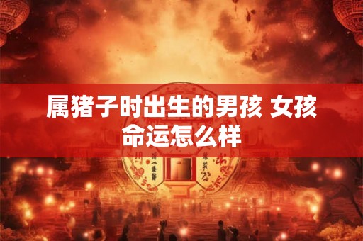属猪子时出生的男孩 女孩命运怎么样