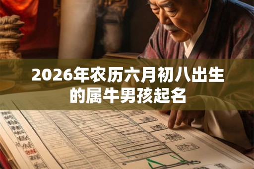 2026年农历六月初八出生的属牛男孩起名 2026年农历六月初八出生的属牛男孩起名