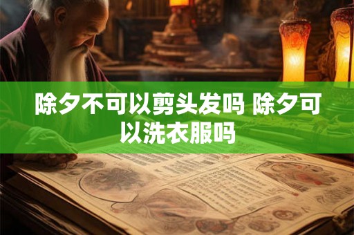除夕不可以剪头发吗 除夕可以洗衣服吗