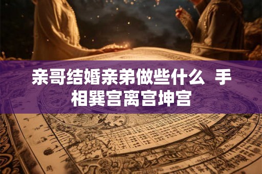 亲哥结婚亲弟做些什么  手相巽宫离宫坤宫