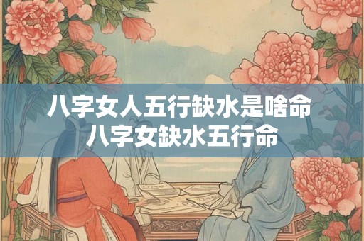 八字女人五行缺水是啥命 八字女缺水五行命