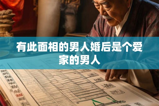 有此面相的男人婚后是个爱家的男人