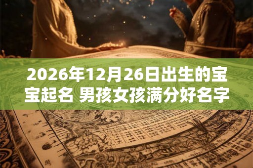 2026年12月26日出生的宝宝起名 男孩女孩满分好名字