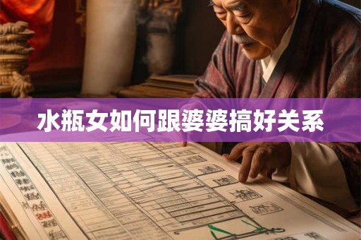 水瓶女如何跟婆婆搞好关系 水瓶女如何跟婆婆搞好关系