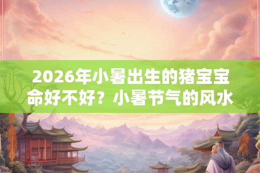 2026年小暑出生的猪宝宝命好不好？小暑节气的风水习俗一览！