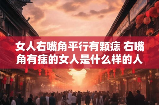 女人右嘴角平行有颗痣 右嘴角有痣的女人是什么样的人