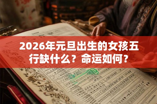 2026年元旦出生的女孩五行缺什么？命运如何？