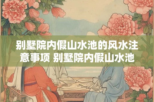 别墅院内假山水池的风水注意事项 别墅院内假山水池如何布局风水