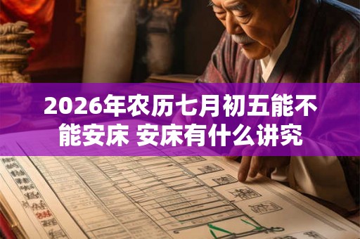 2026年农历七月初五能不能安床 安床有什么讲究
