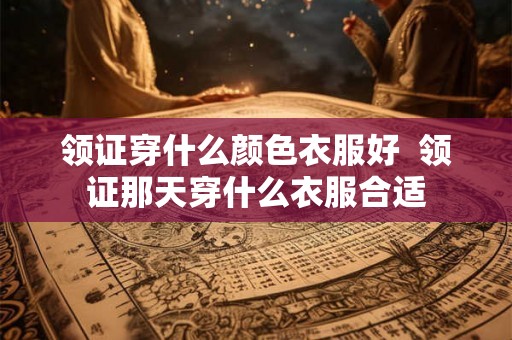 领证穿什么颜色衣服好  领证那天穿什么衣服合适
