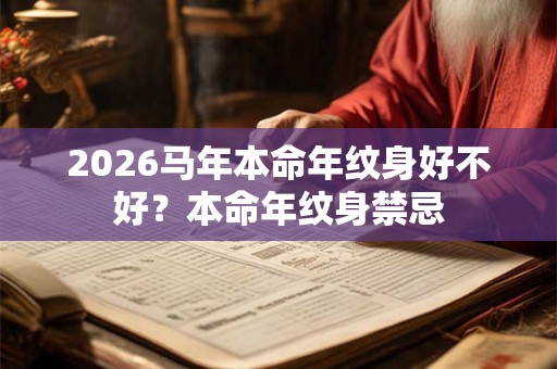 2026马年本命年纹身好不好？本命年纹身禁忌