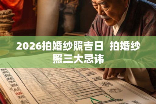 2026拍婚纱照吉日  拍婚纱照三大忌讳