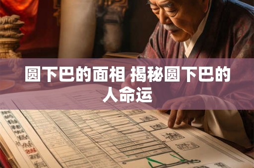 圆下巴的面相 揭秘圆下巴的人命运
