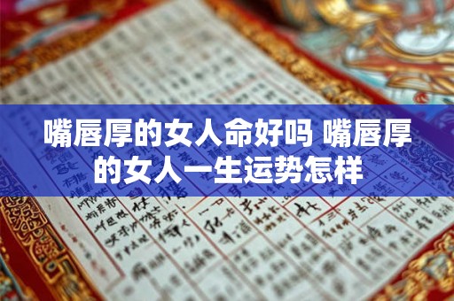 嘴唇厚的女人命好吗 嘴唇厚的女人一生运势怎样