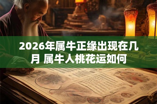 2026年属牛正缘出现在几月 属牛人桃花运如何