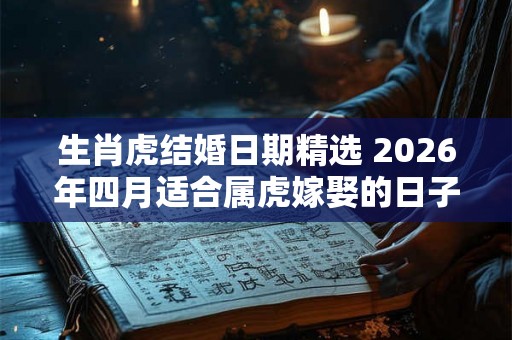 生肖虎结婚日期精选 2026年四月适合属虎嫁娶的日子