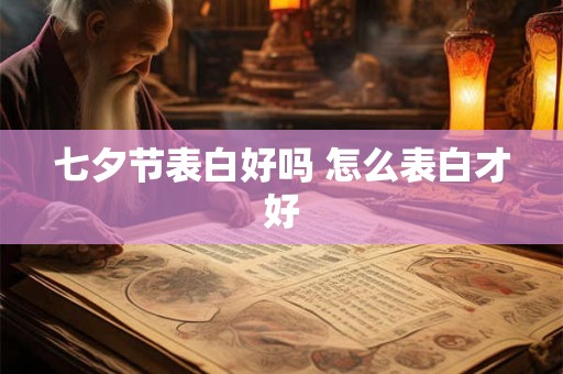 七夕节表白好吗 怎么表白才好