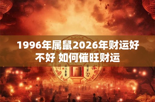 1996年属鼠2026年财运好不好 如何催旺财运 1996年属鼠2026年财运好不好 如何催旺财运