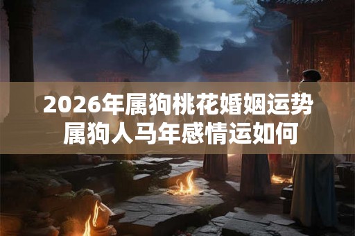2026年属狗桃花婚姻运势 属狗人马年感情运如何