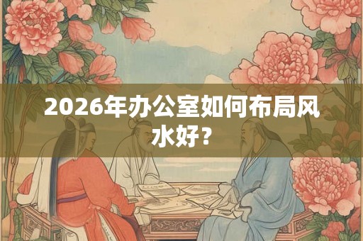 2026年办公室如何布局风水好？
