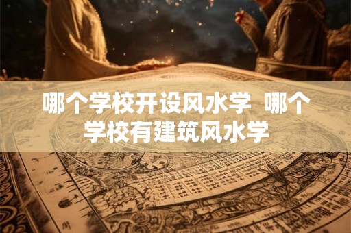 哪个学校开设风水学 哪个学校有建筑风水学 哪个学校开设风水学 哪个学校有建筑风水学
