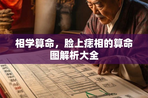 相学算命，脸上痣相的算命图解析大全