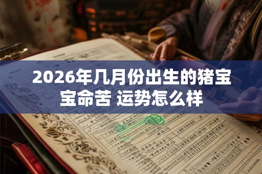 2026年几月份出生的猪宝宝命苦 运势怎么样 2026年几月份出生的猪宝宝命苦 运势怎么样