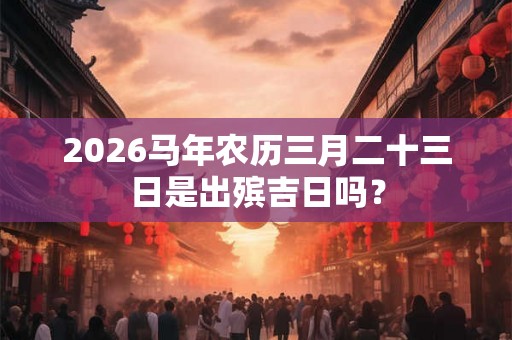 2026马年农历三月二十三日是出殡吉日吗？