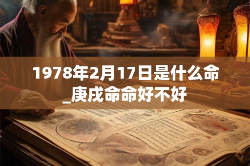 1978年2月17日是什么命_庚戌命命好不好 1978年2月17日是什么命_庚戌命命好不好