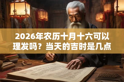 2026年农历十月十六可以理发吗？当天的吉时是几点？