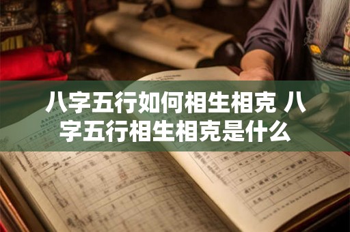 八字五行如何相生相克 八字五行相生相克是什么